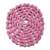 Alta YBN Bicycle Chain Twotone, (Single-Speed, 1/2 x 1/8-Inch, 112L) Multiple Colors (Pink/Chrome) view 1