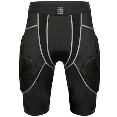 MOOTO Thigh Protector Muscle Pressure to Maximaze Taekwondo Karete Black Color XS~XXL Size (M)