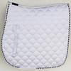 Professional Equine Horse English Quilted Contoured All-Purpose Trail Saddle Pad White 7296WH view 2