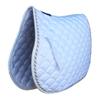 Professional Equine Horse English Quilted Contoured All-Purpose Trail Saddle Pad White 7296WH view 3