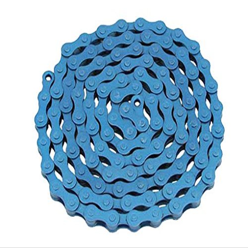 Alta YBN Bicycle (S410) Chain (Single Speed, 1/2 x 1/8-Inch, 112L), Multiple Colors (Blue)