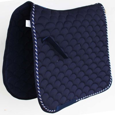 Professional Equine Horse English Quilted Contoured Dressage Trail Saddle Pad Navy 7295NV