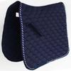 Professional Equine Horse English Quilted Contoured Dressage Trail Saddle Pad Navy 7295NV view 1