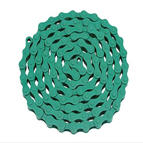Alta YBN Bicycle (S410) Chain (Single Speed, 1/2 x 1/8-Inch, 112L), Multiple Colors (Green)