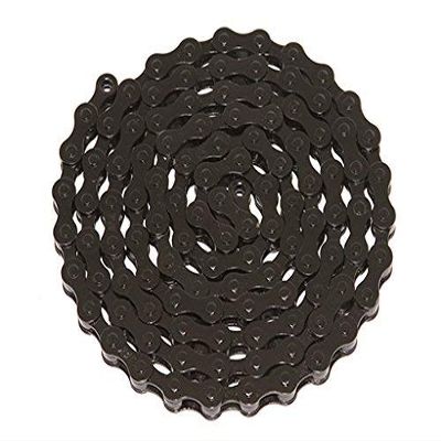 Alta YBN Bicycle (S410) Chain (Single Speed, 1/2 x 1/8-Inch, 112L), Multiple Colors (Black)