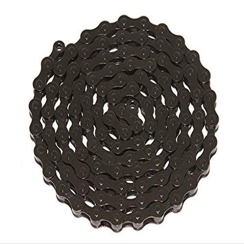 Alta YBN Bicycle (S410) Chain (Single Speed, 1/2 x 1/8-Inch, 112L), Multiple Colors (Black)