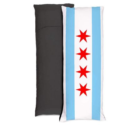 Buckle-Down Chicago Flag Pillow Case, Body, United States
