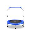 Updated: Serenelife Portable & Foldable Trampoline - 40" in-Home Mini Rebounder with Adjustable Handrail, Fitness Body Exercise - AZSLSPT409 view 2