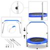 Updated: Serenelife Portable & Foldable Trampoline - 40" in-Home Mini Rebounder with Adjustable Handrail, Fitness Body Exercise - AZSLSPT409 view 3