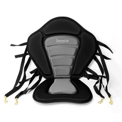 SereneLife Detachable Universal Paddle-Board Seat - Adjustable Paddle Board Seat, Form-Fitting Design for All Body Sizes, Large & Small, Compatible for Kayaks, Rowboats, Fishing Boats