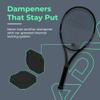 ADV Tennis Dampener with Custom Feel, Racket Shock Absorber to Reduce Vibration and Stay on The Racket, Engineered Poly-Silicone Tennis Racket Dampener, Black, Touch 3-Pack view 3