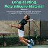 ADV Tennis Dampener with Custom Feel, Racket Shock Absorber to Reduce Vibration and Stay on The Racket, Engineered Poly-Silicone Tennis Racket Dampener, Black, Touch 3-Pack view 4