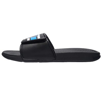 FOCO Carolina Panthers NFL Men's Stripe Legacy Sport Slide, Large