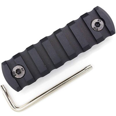 Active-8 7 Slots mlok Picatinny/Weaver Rail Sections Black Anodized Aluminum Mount Adapter Segment Mount