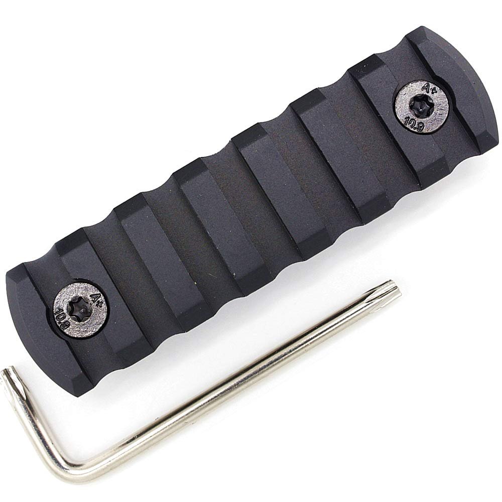 Active-8 7 Slots mlok Picatinny/Weaver Rail Sections Black Anodized Aluminum Mount Adapter Segment Mount