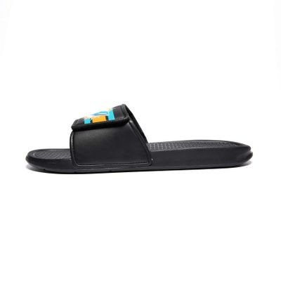 FOCO Miami Dolphins NFL Mens Stripe Mens Legacy Sport Slide - L