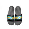 FOCO Miami Dolphins NFL Mens Stripe Mens Legacy Sport Slide - L view 2