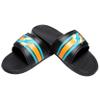 FOCO Miami Dolphins NFL Mens Stripe Mens Legacy Sport Slide - L view 4