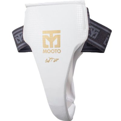 MOOTO EXTERA Female Groin Guard General Type WTF Approved XS to XL White Color Logo (5.XL(More Than 6.17ft or More Than 188cm))