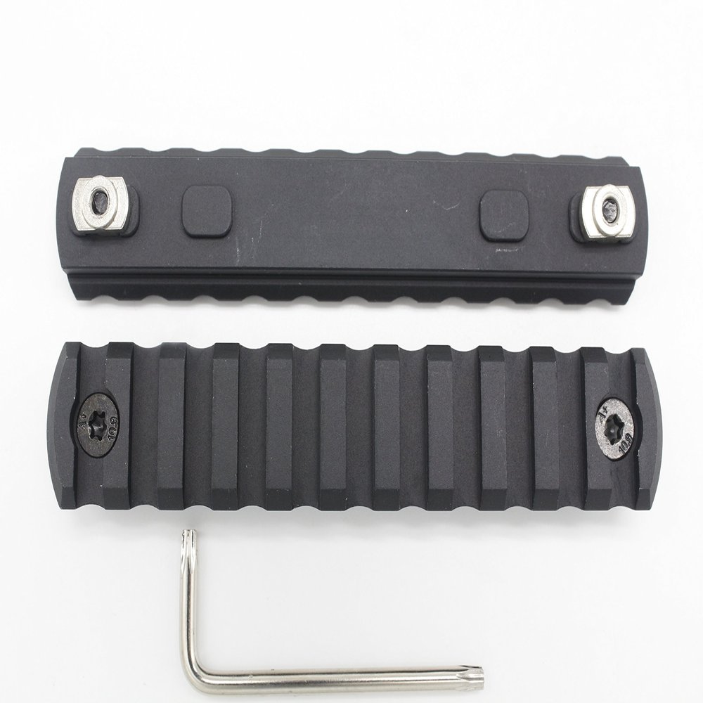 Active-8 11 Slots mlok Picatinny/Weaver Rail Sections Black Anodized Aluminum Mount Adapter Segment Mount
