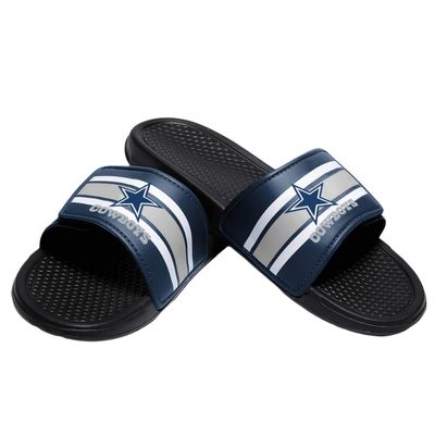 FOCO Dallas Cowboys NFL Mens Stripe Mens Legacy Sport Slide - S