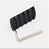 Active-8 5 Slots mlok Picatinny/Weaver Rail Sections Black Anodized CNC Aluminum Mount Adapter Segment Mount view 3