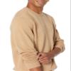 Amazon Essentials Men's Long-Sleeve Crewneck Sweater, 100% Cotton, Big & Tall Options Available, Camel Heather, X-Small view 3