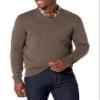 Amazon Essentials Men's V-Neck Pullover Sweater (Available in Big & Tall), Brown Heather, X-Large view 1