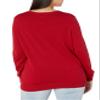 Amazon Essentials Women's Long-Sleeve Lightweight Crewneck Sweater (Available in Plus Size), Red, Small view 3