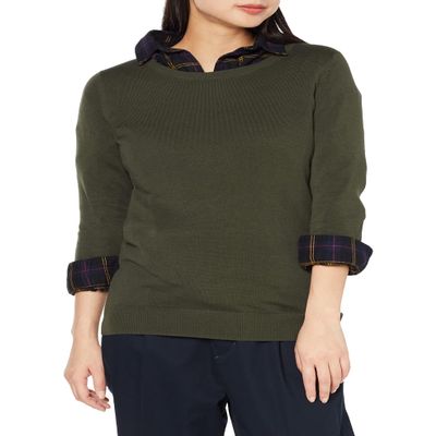 Amazon Essentials Women's Long-Sleeve Lightweight Crewneck Sweater (Available in Plus Size), Olive, X-Small