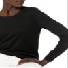 Amazon Essentials Women's Long-Sleeve Lightweight Crewneck Sweater (Available in Plus Size), Black, Medium view 4
