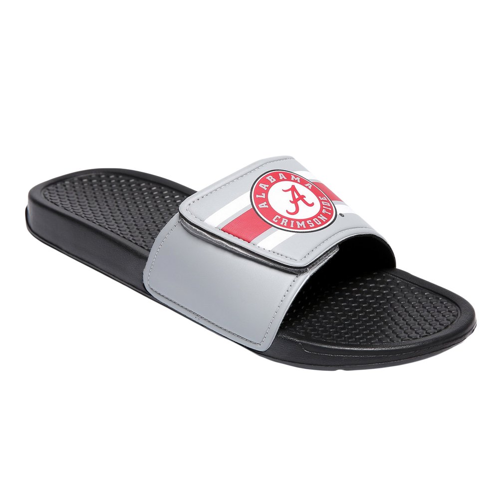 FOCO Alabama Crimson Tide NCAA Mens Stripe Mens Legacy Sport Slide - S