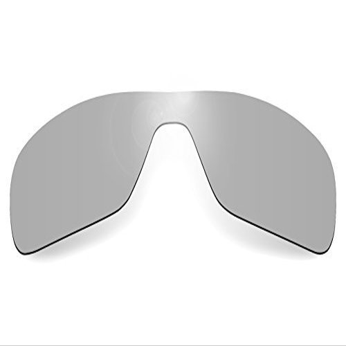 Glintbay 100% Precise-Fit Replacement Lenses for Oakley Turbine Rotor OO9307 - Polarized Metallic Silver Mirror