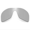 Glintbay 100% Precise-Fit Replacement Lenses for Oakley Turbine Rotor OO9307 - Polarized Metallic Silver Mirror view 1