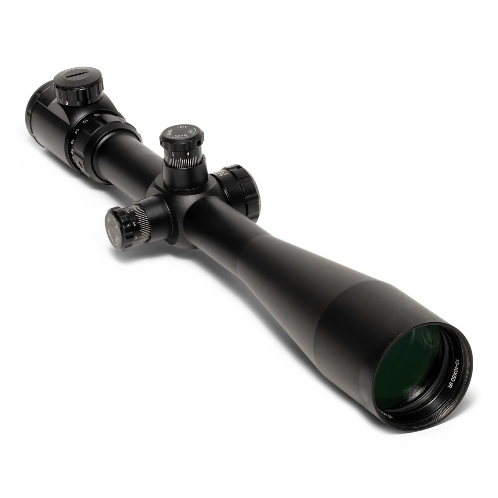 Osprey Global TA10-40X50IRF : Osprey Tactical Series 10-40X 50mm Riflescope with Illuminated (Red, Green,Blue) Rangefinder Reticle - Matte Black - 1/8 MOA - 30mm Tube