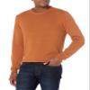 Amazon Essentials Men's Long-Sleeve Crewneck Sweater, 100% Cotton, Big & Tall Options Available, Rust, Medium view 1