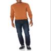 Amazon Essentials Men's Long-Sleeve Crewneck Sweater, 100% Cotton, Big & Tall Options Available, Rust, Medium view 4