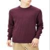 Amazon Essentials Men's Long-Sleeve Crewneck Sweater, 100% Cotton, Big & Tall Options Available, Burgundy, Medium view 1