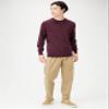 Amazon Essentials Men's Long-Sleeve Crewneck Sweater, 100% Cotton, Big & Tall Options Available, Burgundy, Medium view 3