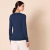Amazon Essentials Women's Regular-Fit Lightweight Long-Sleeve V-Neck Sweater (Available in Plus Size), Navy, XX-Large view 3