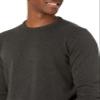 Amazon Essentials Men's Long-Sleeve Crewneck Sweater, 100% Cotton, Big & Tall Options Available, Charcoal Heather, Large view 3