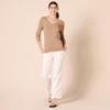 Amazon Essentials Women's Regular-Fit Lightweight Long-Sleeve V-Neck Sweater (Available in Plus Size), Camel Heather, XX-Large view 4