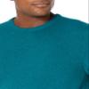 Amazon Essentials Men's Long-Sleeve Crewneck Sweater, 100% Cotton, Big & Tall Options Available, Teal Blue Heather, Large view 3