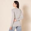 Amazon Essentials Women's Regular-Fit Lightweight Long-Sleeve V-Neck Sweater (Available in Plus Size), Light Grey Heather, X-Large view 3