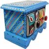 India Meets India Handmade Crafted Wooden and Ceramic Small Chest of 2 Decorated Drawer Jewellery Organizer, Chest Drawer Handicraft view 3