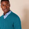 Amazon Essentials Men's V-Neck Pullover Sweater (Available in Big & Tall), Teal Blue Heather, XX-Large view 4