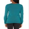 Amazon Essentials Women's Long-Sleeve Lightweight Crewneck Sweater (Available in Plus Size), Teal Blue, Medium view 3