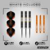 RED DRAGON Amberjack 18: 24g Tungsten Darts Set with Flights and Shafts (Stems) view 2