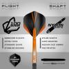 RED DRAGON Amberjack 18: 22g Tungsten Darts Set with Flights and Shafts (Stems) view 3