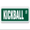 Kickball Street Sign Balls Goalie Goal net Team | Indoor/Outdoor | 24" Wide view 1